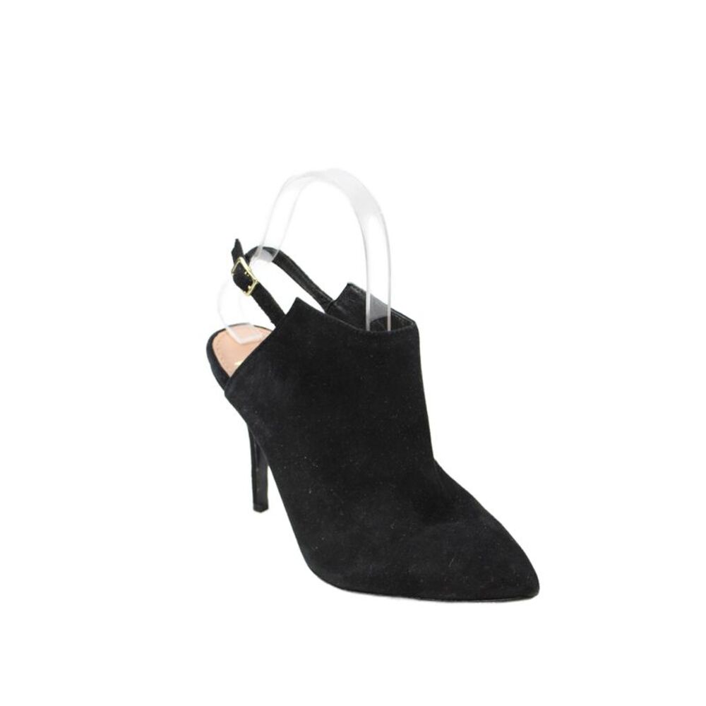 Vince Camuto Signature Womens Suede Pointed Toe Booties Shoes Black Size 6M